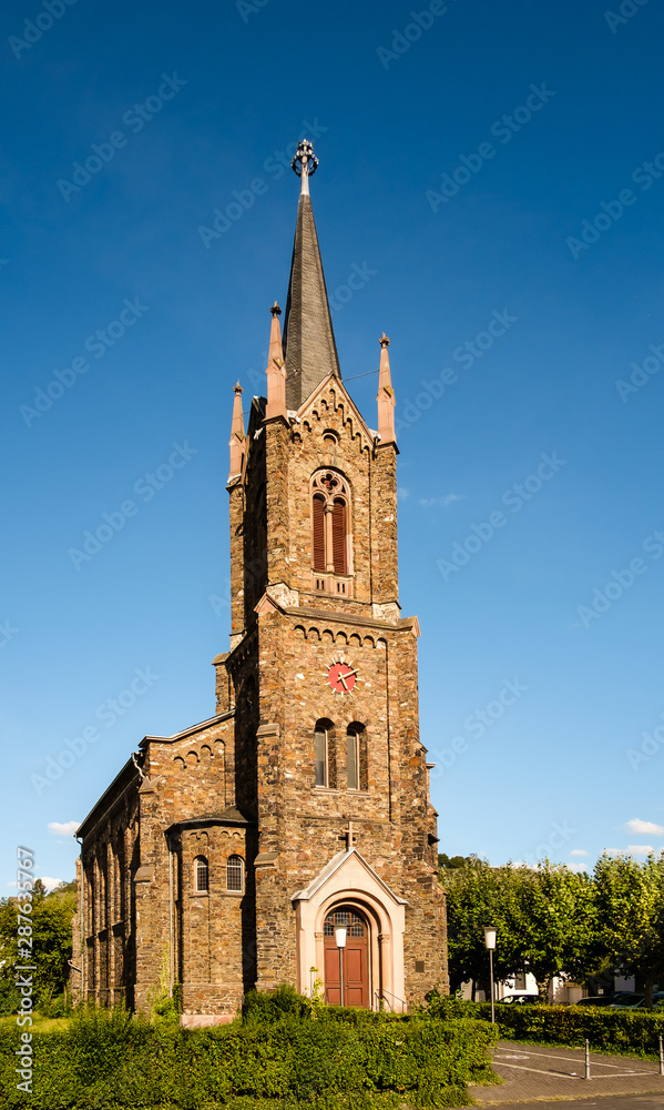 Fototapeta premium Evangelische Kirche in Oberlahnstein
