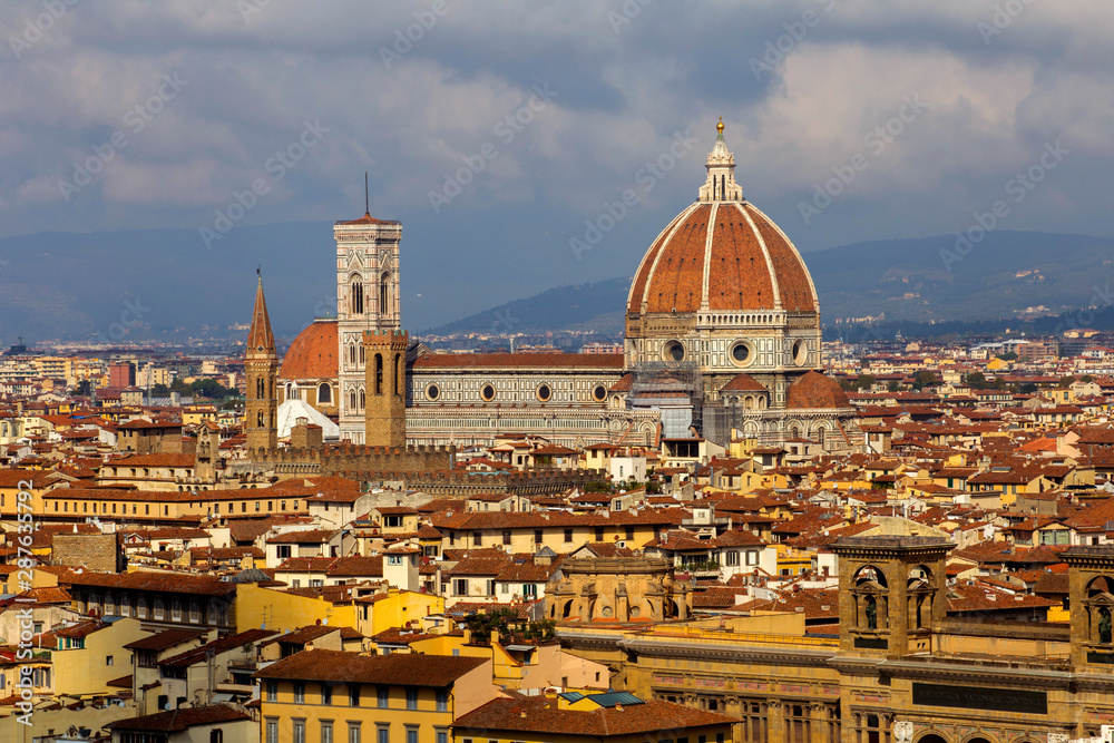 Fototapeta premium Florence, Italy from Piazzale Michelangelo