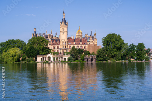 Schwerin Castle Reflected in the Lake