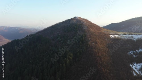 Bosnian pyramids; Pyramid of the Sun, Visoko, Bosnia and Herzegovina, February 2019. photo