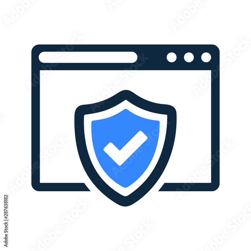Browser protection, web Security icon