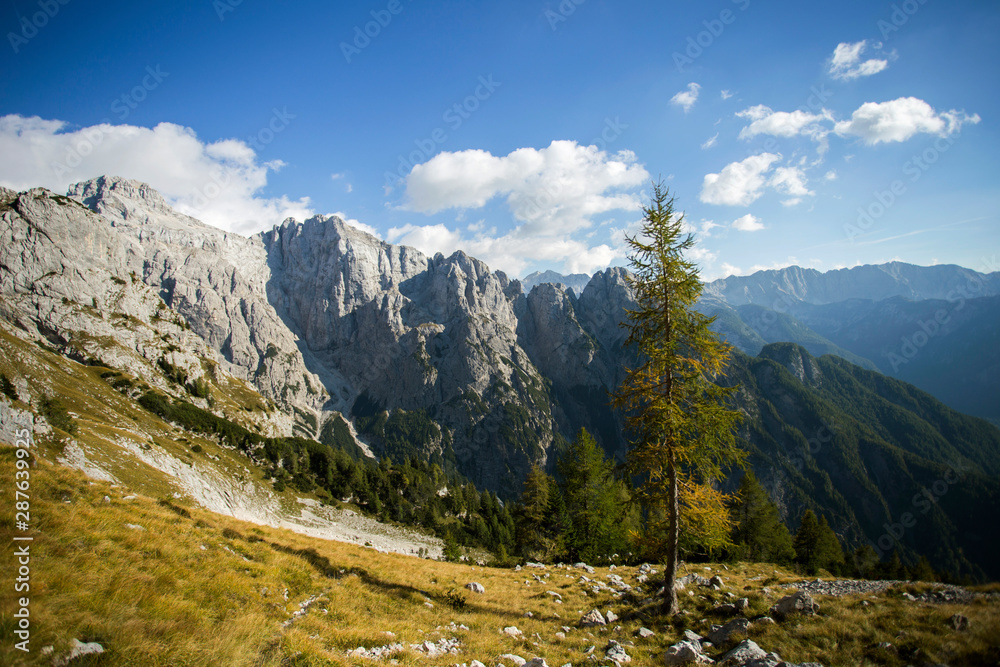 Prisojnik mountain in Slovenia, landscape