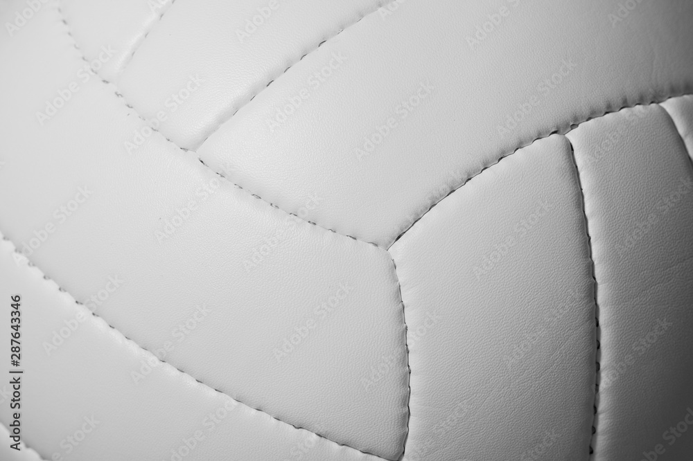 Closeup detail of volleyball ball texture background - obrazy, fototapety, plakaty 
