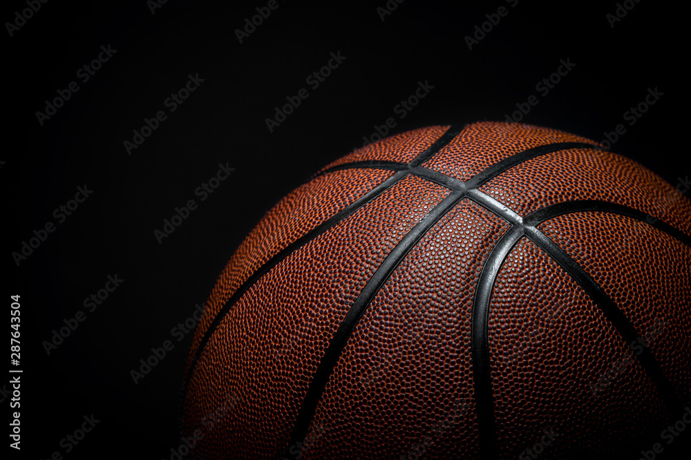 Closeup detail of basketball ball texture background Closeup detail of basketball ball texture background
