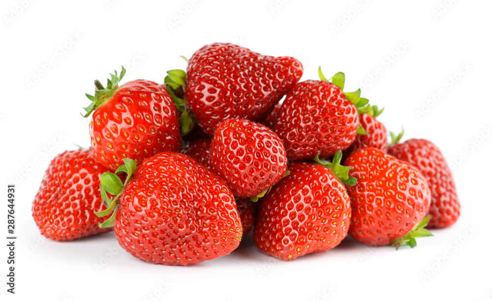 Strawberry fruit on white Strawberry fruit on white