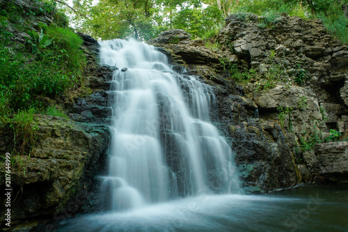 Waterfall located at Frace Park Indiana in cass county