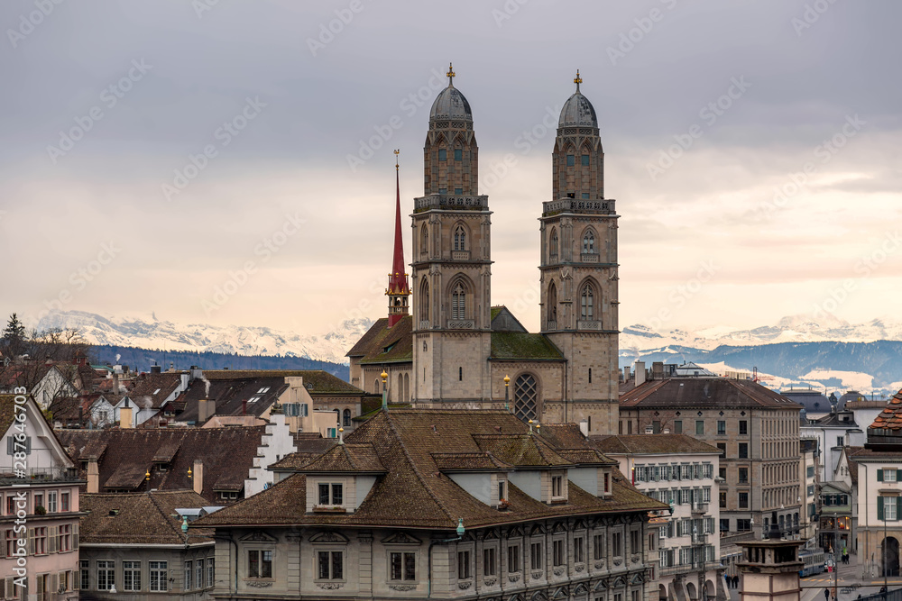 Blick über die Altstadt von Zürich