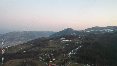Bosnian pyramids; Pyramid of the Sun, Visoko, Bosnia and Herzegovina, February 2019.