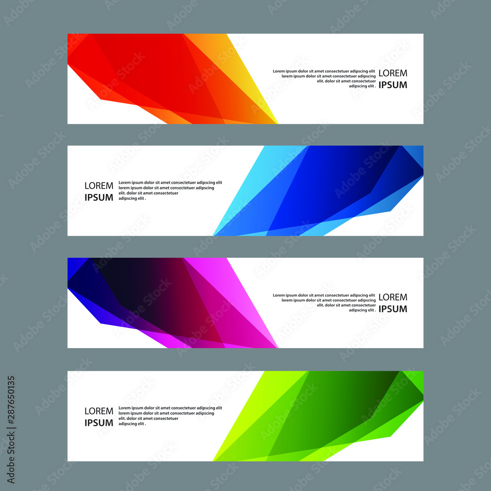 Naklejka premium Vector Abstract banner web templateVector Abstract banner web templateVector Abstract banner web templateVector Abstract banner web template