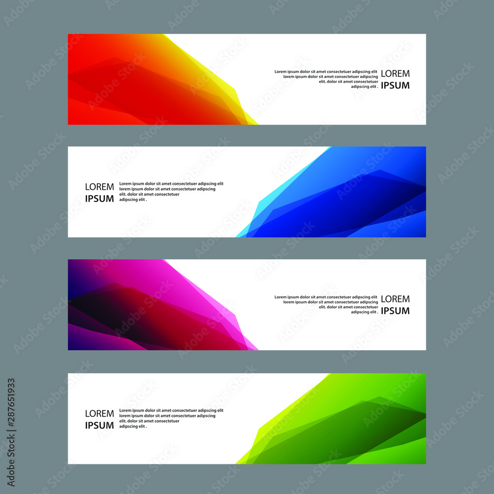 Fototapeta premium Vector Abstract banner web template