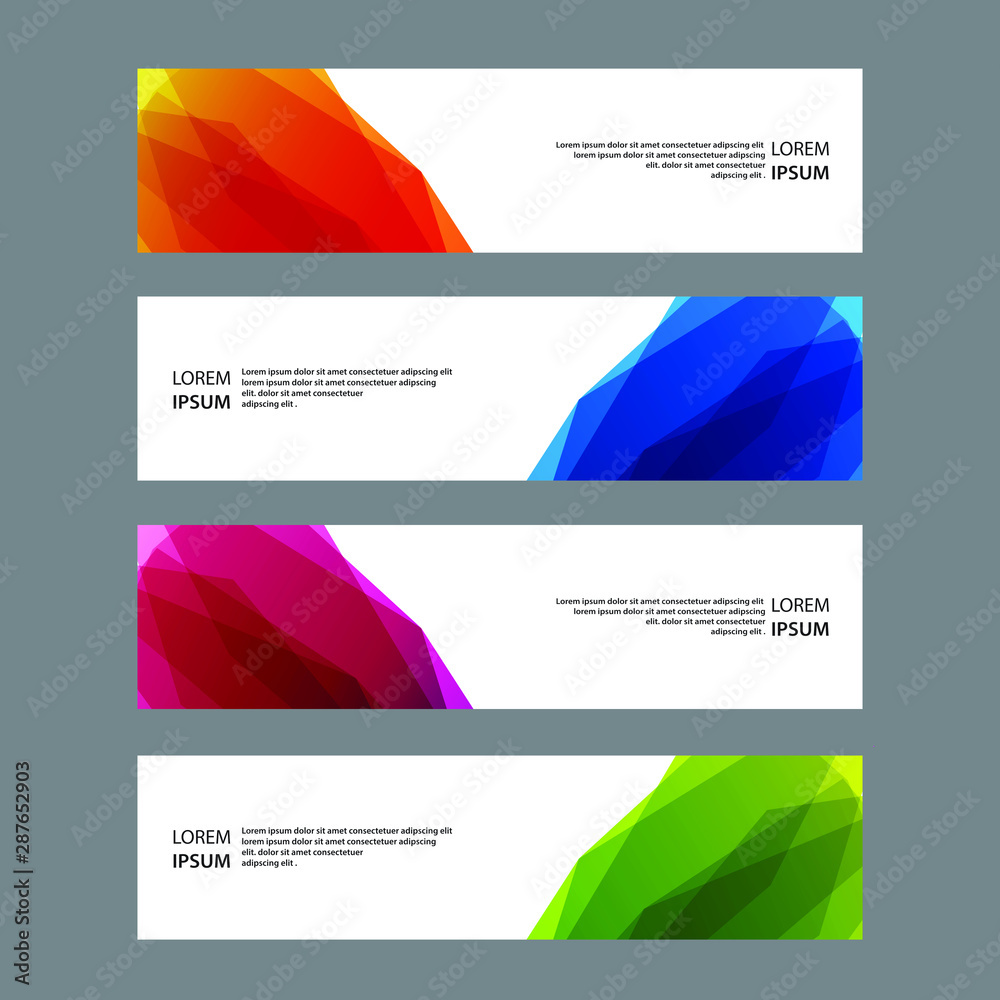 Fototapeta premium Vector Abstract banner web template