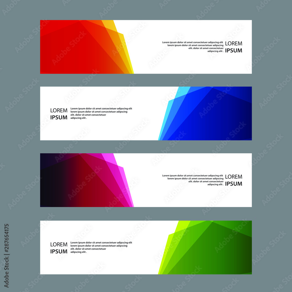 Fototapeta premium Vector Abstract banner web template