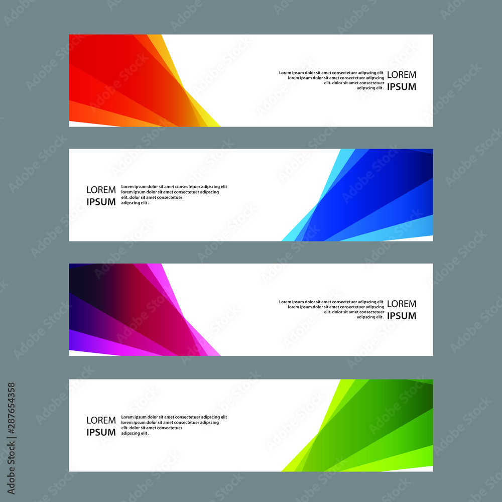 Vector Abstract banner web template Vector Abstract banner web template