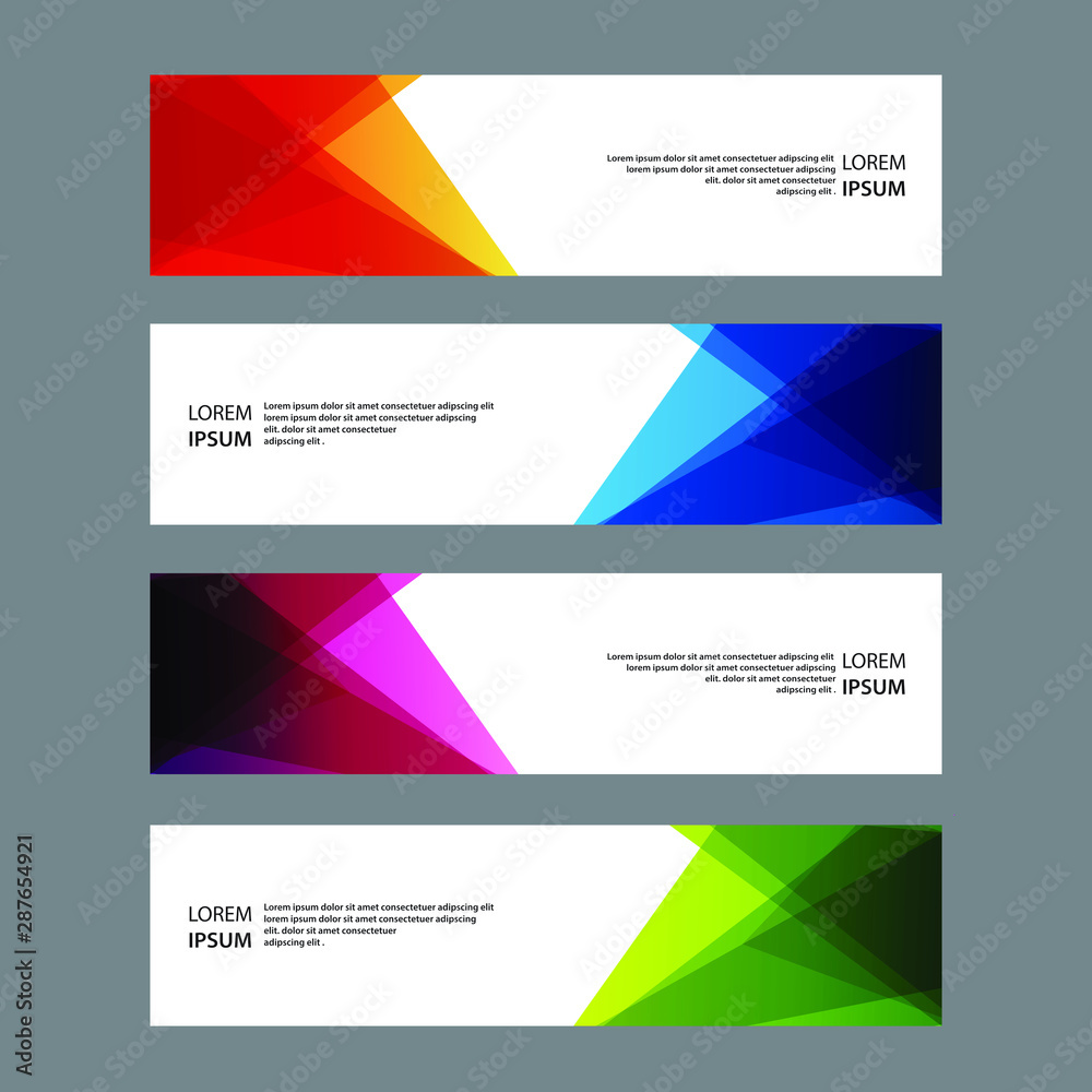 Vector Abstract banner web template Vector Abstract banner web template