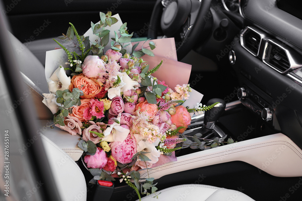 Car Flower Bouquet 