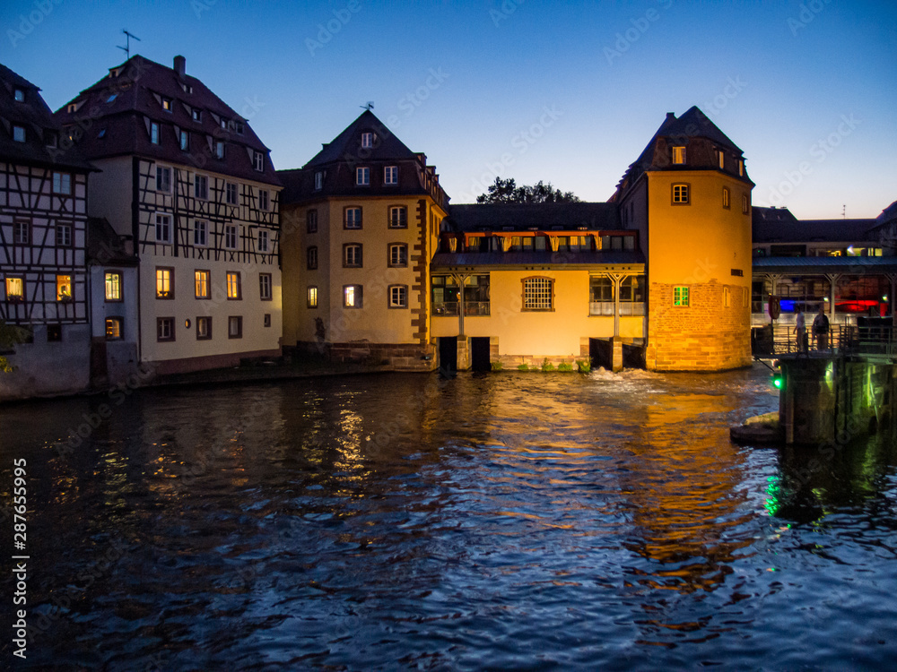 Fototapeta premium Houses in La Petite France Neighborhood in Strasbourg