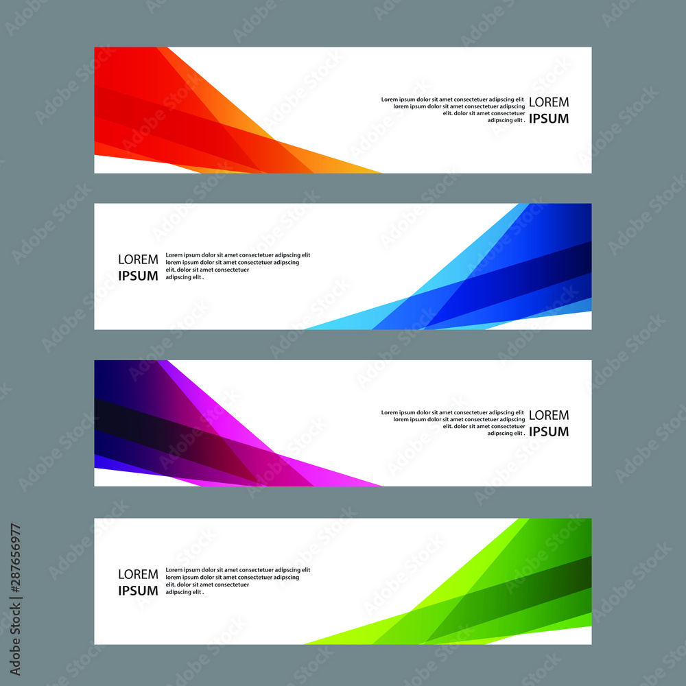 Vector Abstract banner web template Vector Abstract banner web template