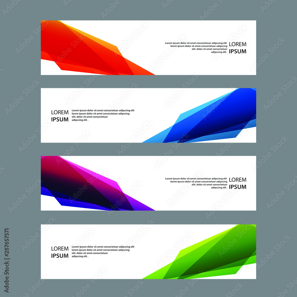 Fototapeta premium Vector Abstract banner web template