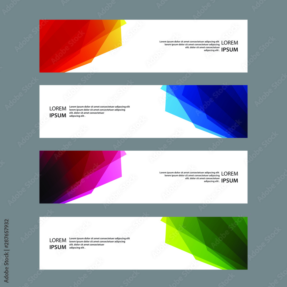 Vector Abstract banner web template