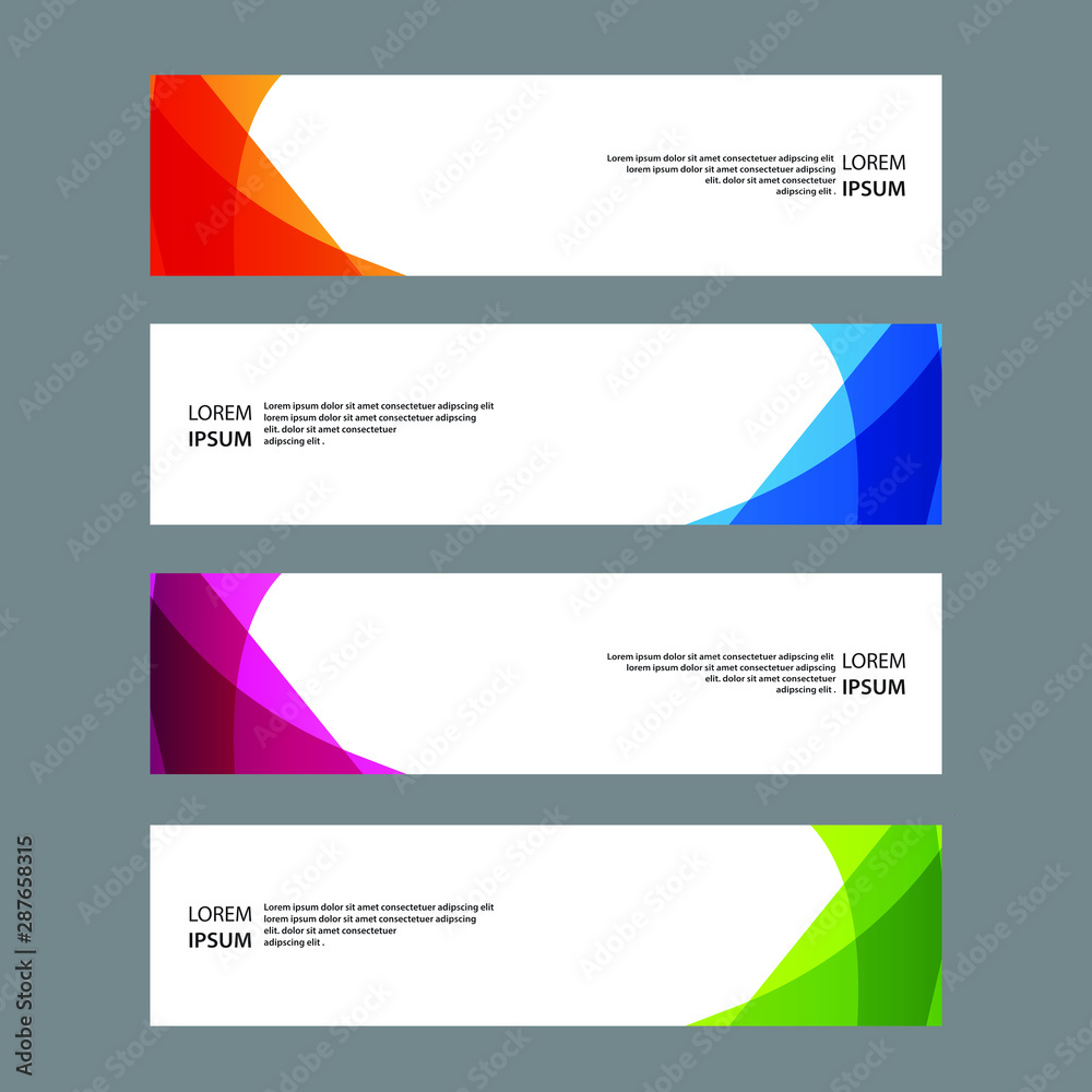 Vector Abstract banner web template