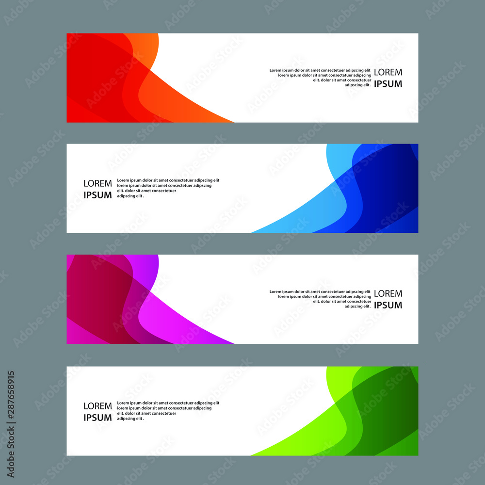 Fototapeta premium Vector Abstract banner web template