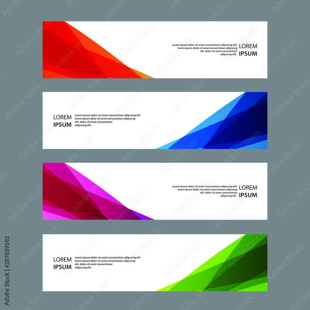Fototapeta premium Vector Abstract banner web template