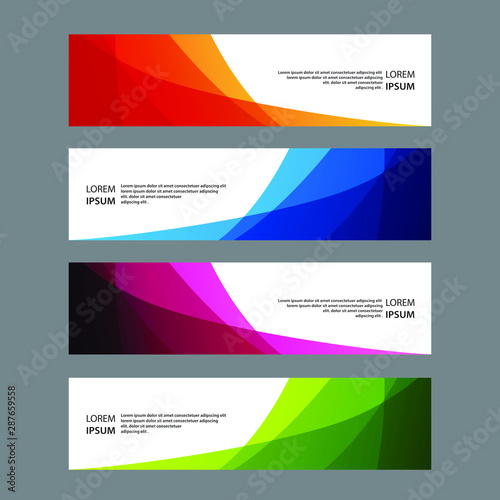 Free Download Vector Abstract banner web template - GFXLoad