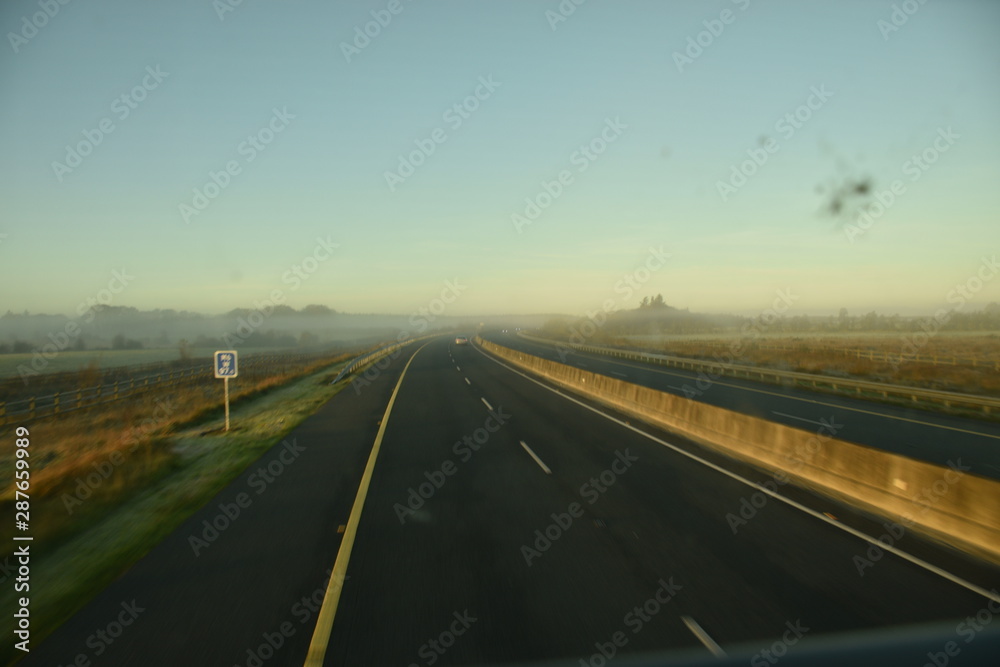 Fototapeta premium driving on highway