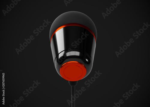 Headphone In-Ear Earphone Wireless 3D Render © Nermin