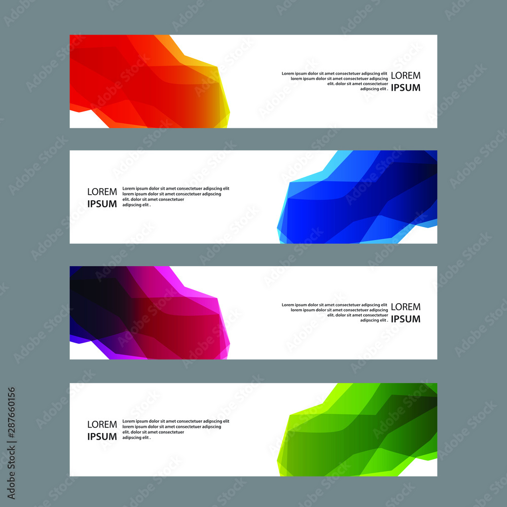 Fototapeta premium Vector Abstract banner web template