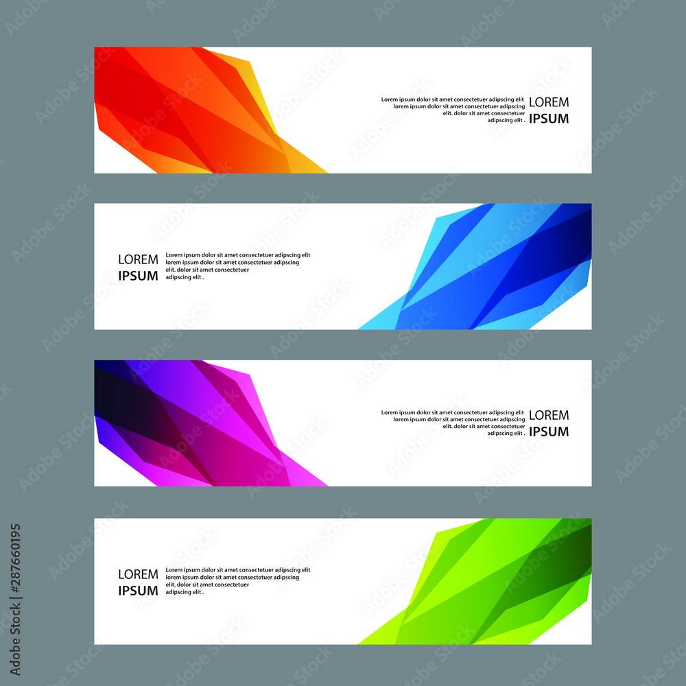 Fototapeta premium Vector Abstract banner web template