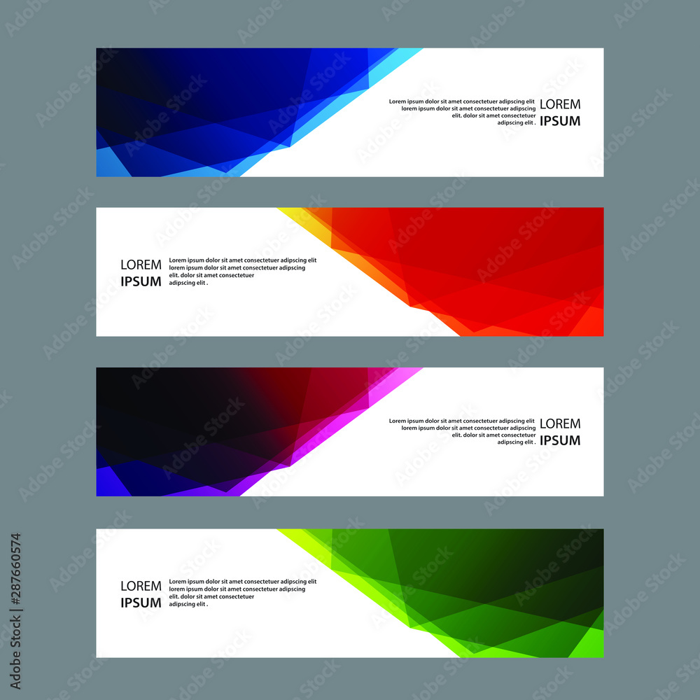 Fototapeta premium Vector Abstract banner web template
