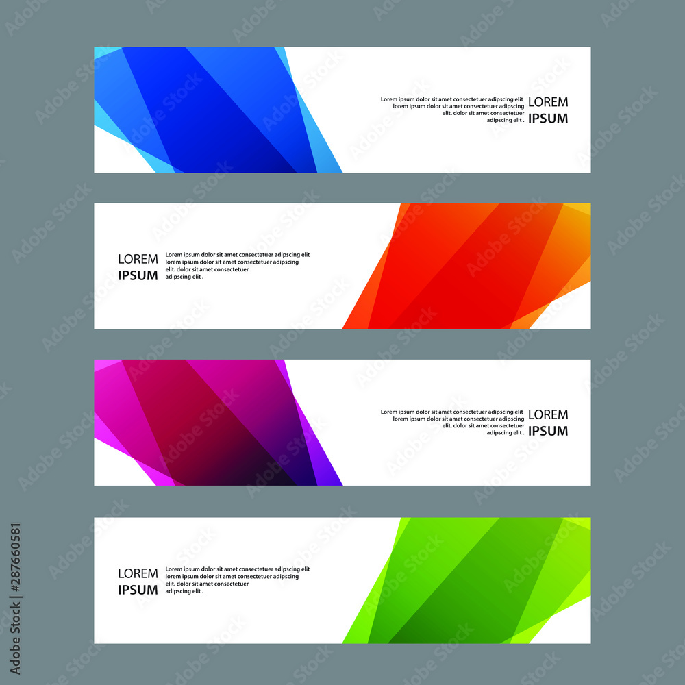 Vector Abstract banner web template