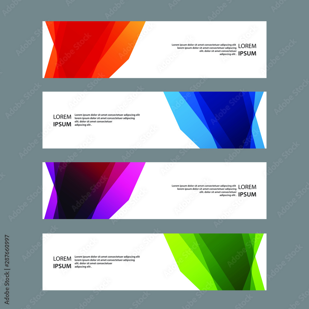 Fototapeta premium Vector Abstract banner web template