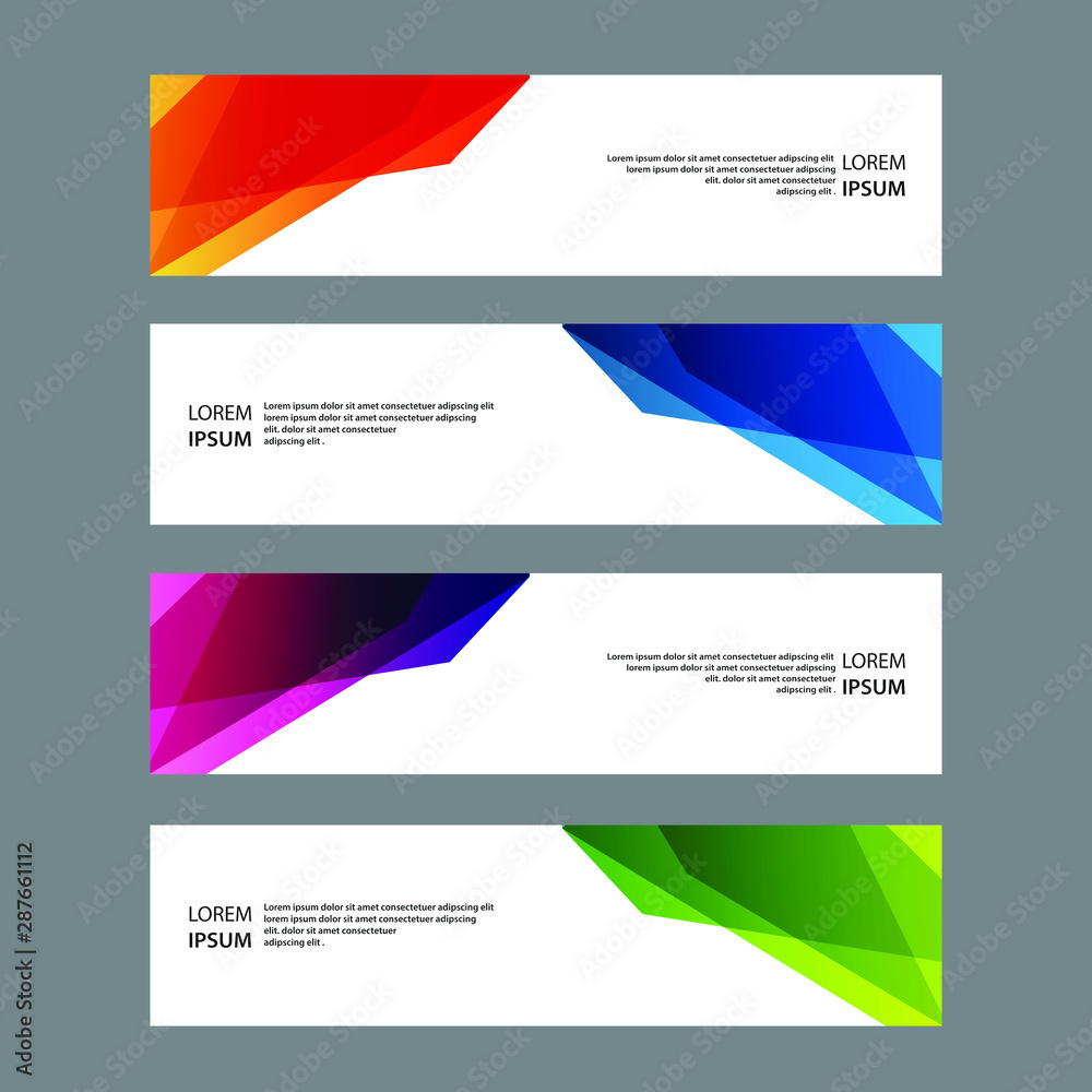 Vector Abstract banner web template Vector Abstract banner web template