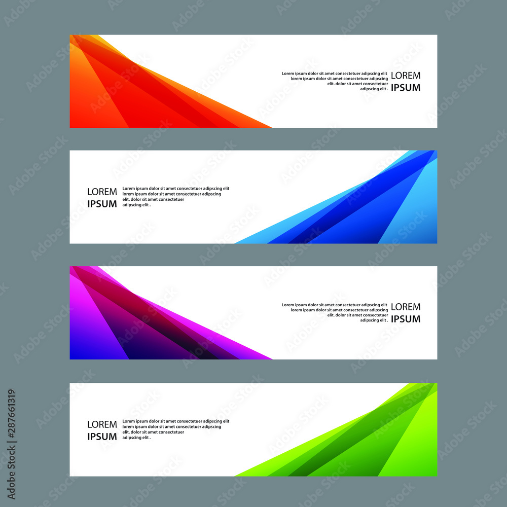 Fototapeta premium Vector Abstract banner web template
