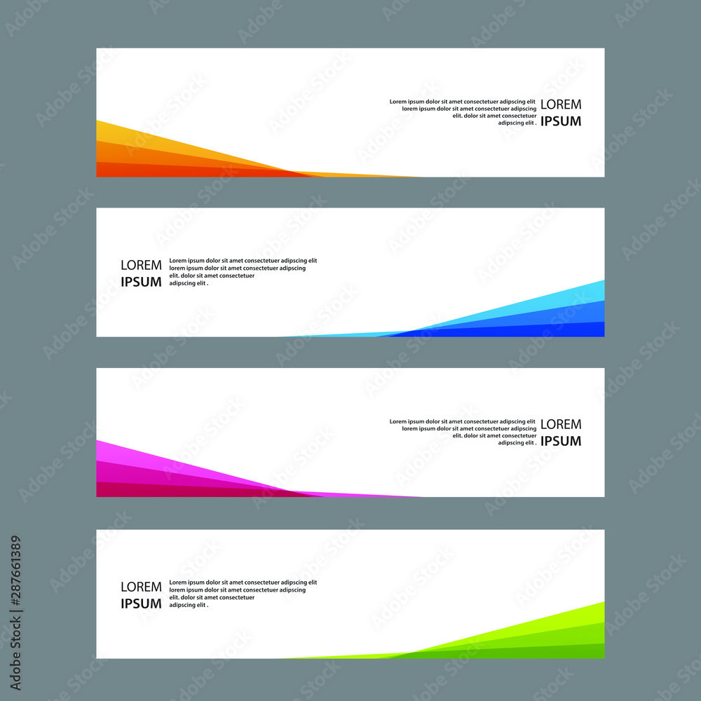 Naklejka premium Vector Abstract banner web template