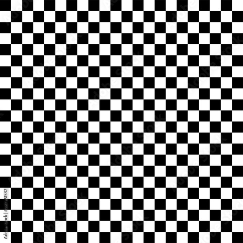 Checkered, chequered seamless pattern. Chess squares repeatable texture. Checkerboard tiles background