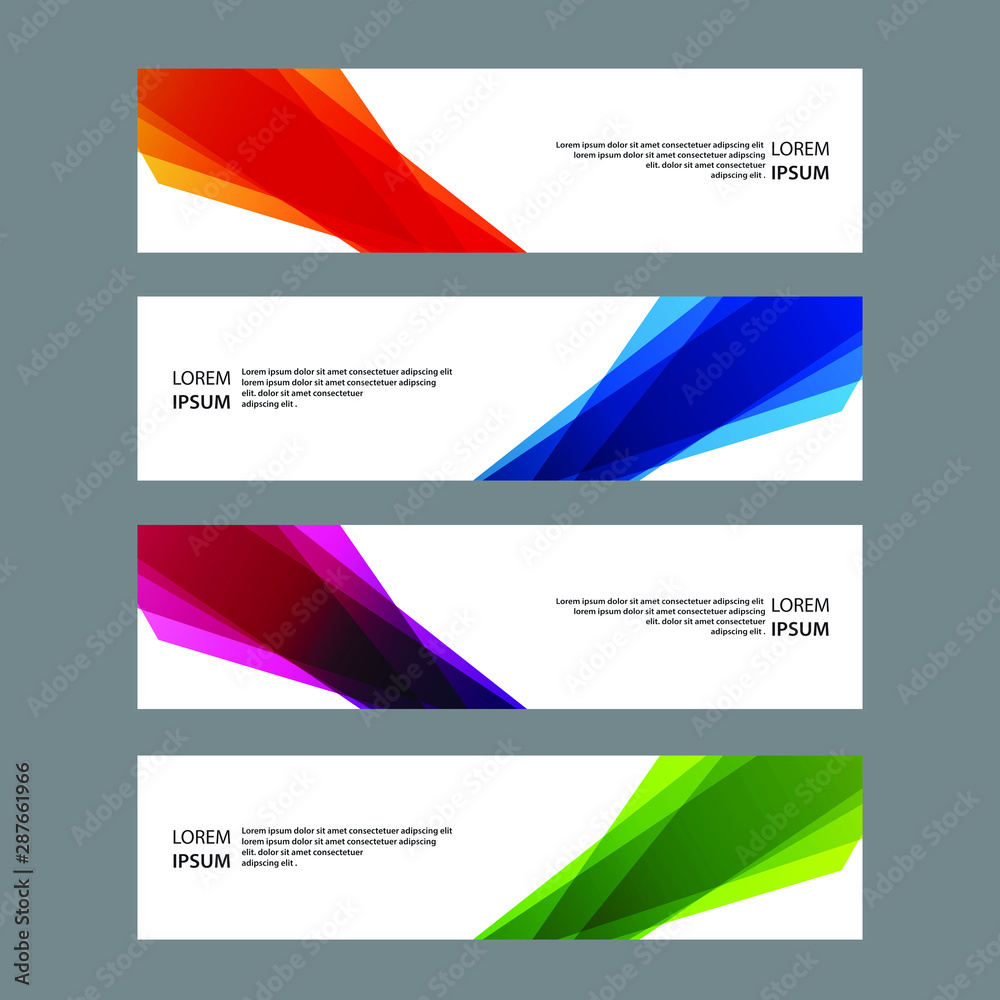 Vector Abstract banner web template Vector Abstract banner web template