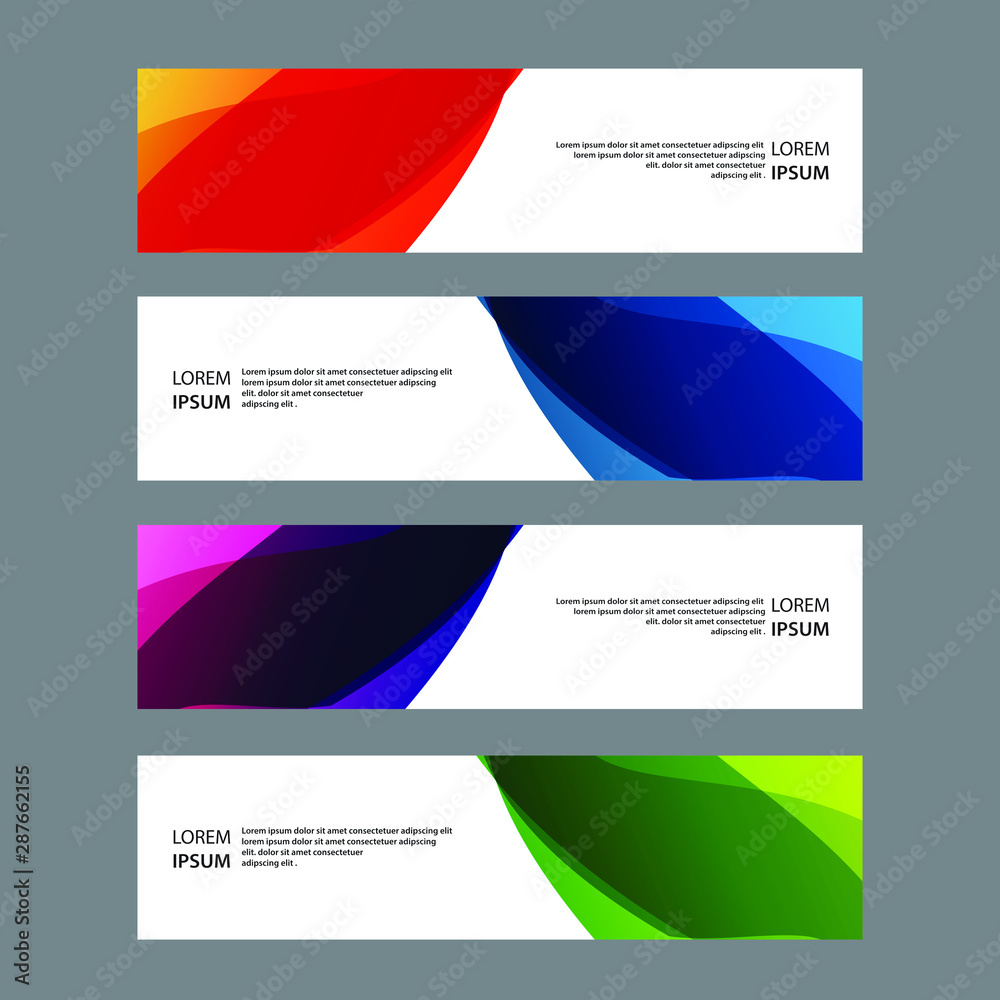 Fototapeta premium Vector Abstract banner web template