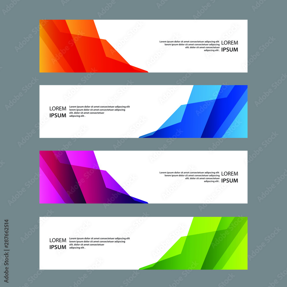 Fototapeta premium Vector Abstract banner web template
