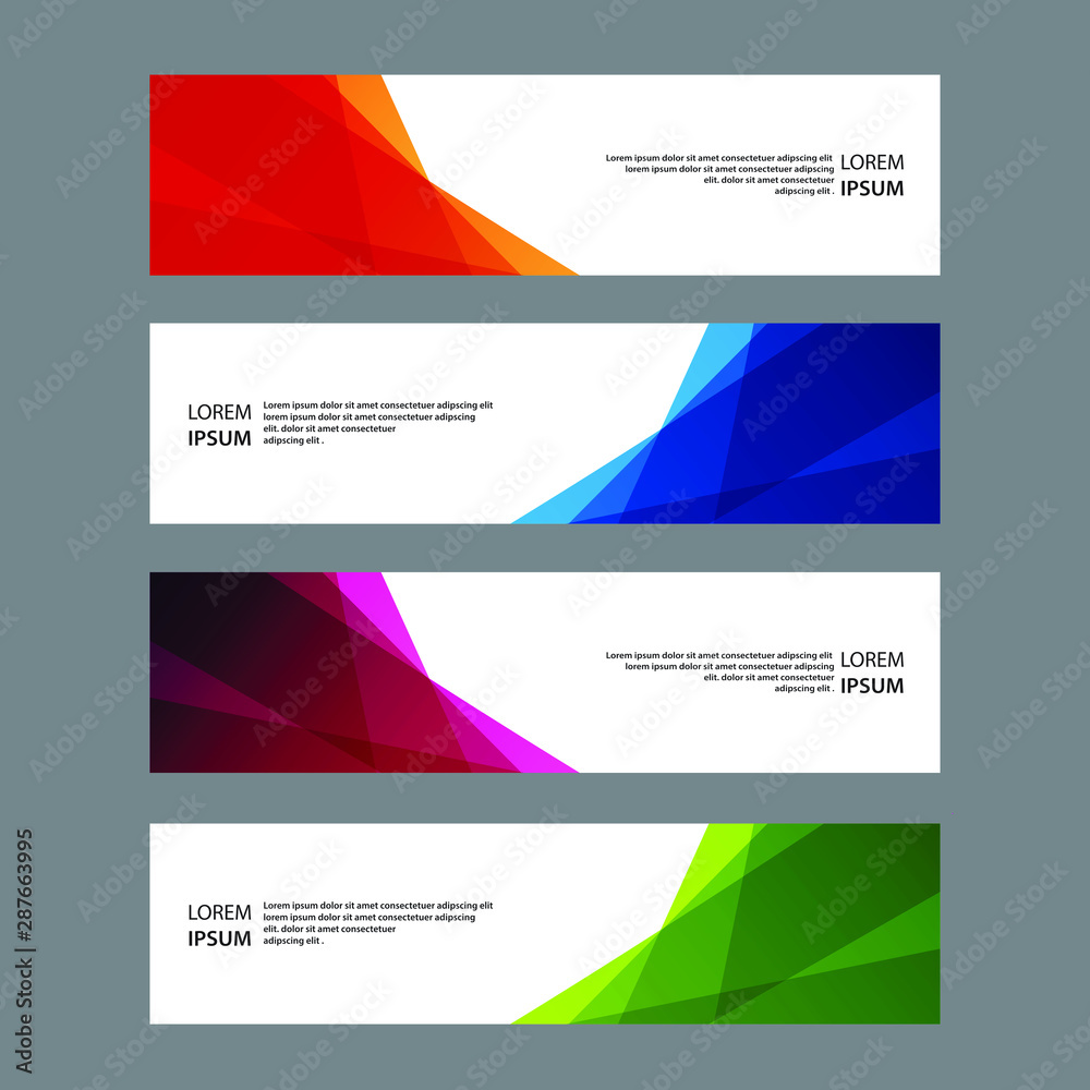 Vector Abstract banner web template Vector Abstract banner web template