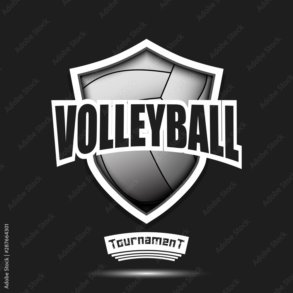 Volleyball logo design template Volleyball logo design template