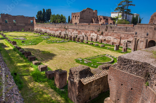 Foto The Stadium of Domitian on the Palatine Hill in Rome