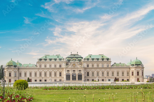 Beautiful view of the Belvedere Palace in Vienna, Austria © marinadatsenko