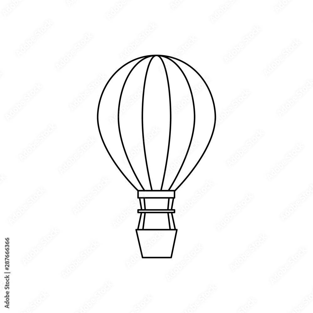 balloon air hot flying icon balloon air hot flying icon
