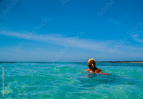 Woman Swimming in the Sea © Kevin