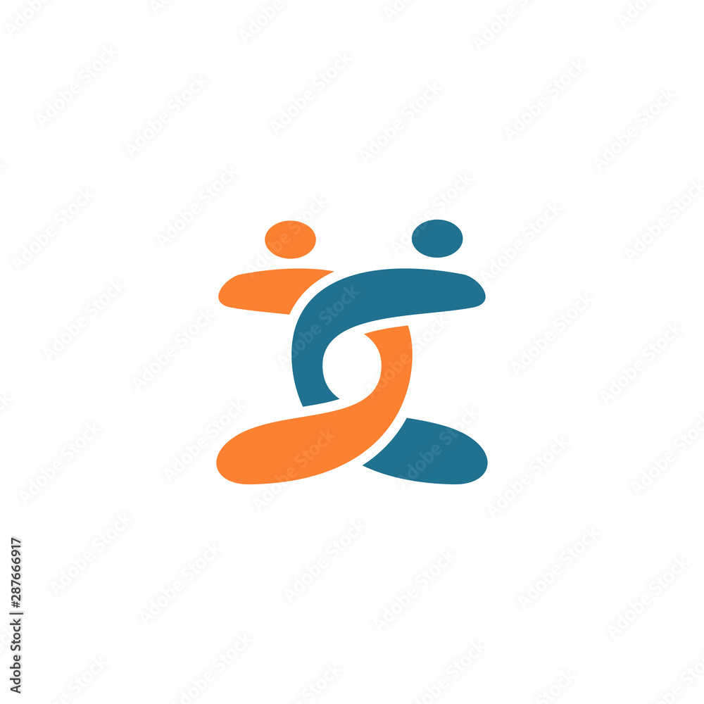 Commitment Teamwork Together Business Logo Illustration Vector Commitment Teamwork Together Business Logo Illustration Vector