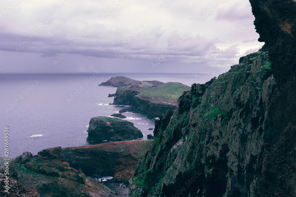 Panorama of the Dramatic Coast of Madeira