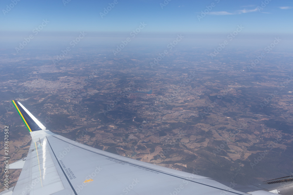 horizonte visto do avião